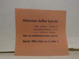 Historian kellot lyövät - vaalimainos