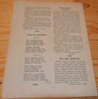 Valistuksen lastenlehti N:o 1 Lokakuun 1p 1914