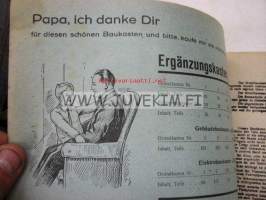 Merkur Metallbaukästen Vorlagenbuch für die mechanischen Metalbaukästen -rakennussarjan mallikirja