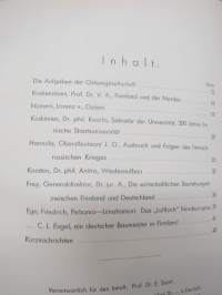 Nordlicht  - Organ der Ostseegesellschacft - Finnischer Zeitspiegel 1940 nr 1 Herbst -saksalaismyönteinen aikakauslehti, mm. V.A. Koskenniemi, J.O. Hannula, Anitra