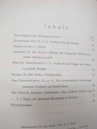 Nordlicht  - Organ der Ostseegesellschacft - Finnischer Zeitspiegel 1940 nr 1 Herbst -saksalaismyönteinen aikakauslehti, mm. V.A. Koskenniemi, J.O. Hannula, Anitra