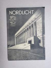 Nordlicht  - Organ der Ostseegesellschacft - Finnischer Zeitspiegel 1942 nr 3-4 -saksalaismyönteinen aikakauslehti, mm. P.E. Svinhufvud, T. Aminoff, H. Klemetti