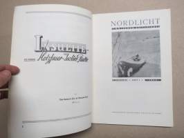 Nordlicht  - Organ der Ostseegesellschacft - Finnischer Zeitspiegel 1944 nr 1 -saksalaismyönteinen aikakauslehti, mm. V.A. Koskenniemi, Herman Gummerus, Juhani Aho