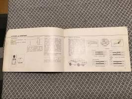 Omistajan käsikirja - Datsun 1200 (V) LB 110 - sarjat