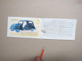 Vauxhall 10 four 1938 -myyntiesite / sales brochure
