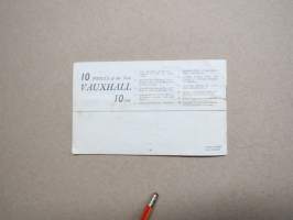 Vauxhall 10 four 1938 -myyntiesite / sales brochure