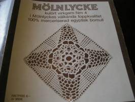 mölnlycke,värillinen virkkauslanka nm 4. nr 9506