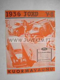 Ford V-8 1936 -myyntiesite / sales brochure