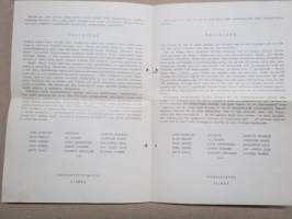 Hallbjörg -nimikirjoitus / signature - ohjelmatoimisto Siimes taiteilijaesittelyn kannessa