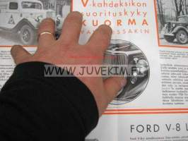 Ford V-8 1936 -myyntiesite / sales brochure