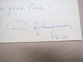 Rita Elmgren -nimikirjoitus / signature - autograph