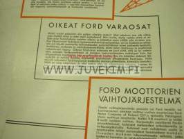 Ford V-8 1936 -myyntiesite / sales brochure