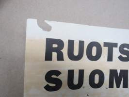 Ruotsi-Suomi jäärata (jääspeedway) maaottelu Turun urheilupuistossa 1.3.1959 Bramberg, Andersson, Knuttson, Pajari, Jousanen, Seliverstow -juliste / poster