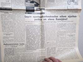 Koillis-Lappi 20.9.1966 - Sodankylän ja Koilliskuntien väestön äänenkannattaja -sanomalehti