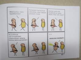 Onnea ja syanidia - Näytän sulle keskaria -sarjakuvakirja, mustaa huumoria
