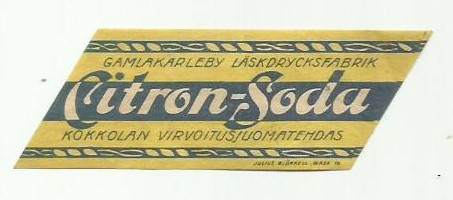 Citron - Soda ( Björkell lito ) -  juomaetiketti