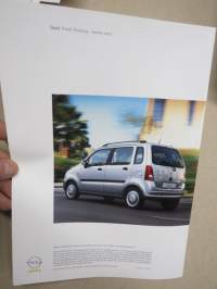 Opel Agila -myyntiesite / sales brochure