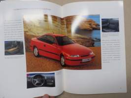 Opel Calibra 1992 -myyntiesite / sales brochure