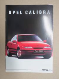 Opel Calibra 1992 -myyntiesite / sales brochure