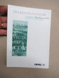 Opel 1999-2000 Tillbehörskatalog - Aktuella modeller -myyntiesite / sales brochure