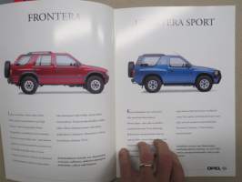 Opel Frontera -myyntiesite / sales brochure