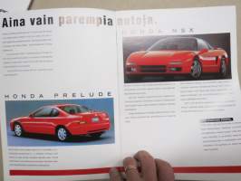 Honda mallisto Prelude, NSX, Civic, Accord -myyntiesite / sales brochure