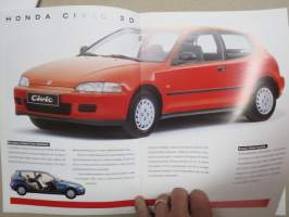 Honda mallisto Prelude, NSX, Civic, Accord -myyntiesite / sales brochure