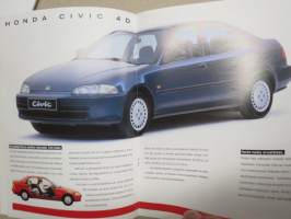 Honda mallisto Prelude, NSX, Civic, Accord -myyntiesite / sales brochure