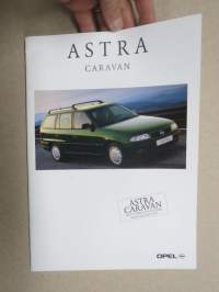 Opel Astra Caravan 1996 -myyntiesite / sales brochure