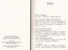 Jorma Järvinen - Kotiviini, 1994. 16.p. Sekä aloitteleville että kokeneille viiniharrastajille. Paljon vaihtoehtoja eri marjoista ja hedelmistä valmistamiseksi