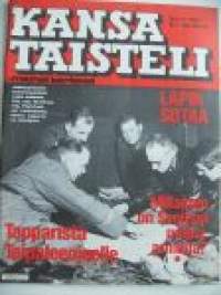 Kansa taisteli - miehet kertovat 1981  nr 11, Lapi sotaa, Tapparista Taipaleenjoelle, Aunuksen kansakoulu, töpinät Sallassa,