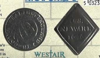 Civil War Coins Set Charles I half crown 1646,  Commonwealth shilling 1653  /Westair  Jällituotantoa kotelossa