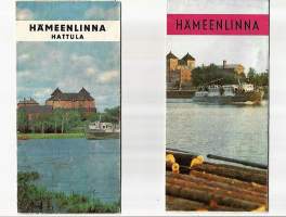 Hämeenlinna 1971 ja Hämeenlinna, Hattula 1967 - matkailuesite  2 kpl