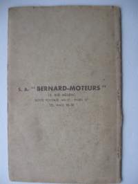 Instruction book for theuse and maintenance of engines type  110 BIS