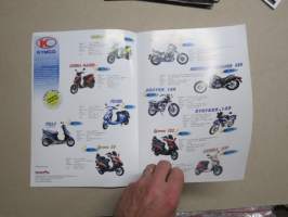 Kymco mopot, skootterit, moottoripyörät mallisto -myyntiesite / sales brochure