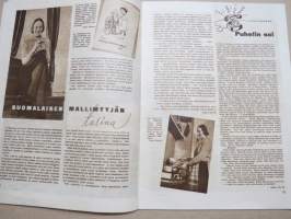 Hopeapeili 1944 nr 2, Kaleva Salminen Oy, Tämän hetken opskelijatyttö, Miltä maailma näyttää alppikiipeilijästä?, Suomalaisen mallimyyjän tarina, Puhelin soi, ym.