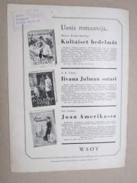 Hopeapeili 1944 nr 2, Kaleva Salminen Oy, Tämän hetken opskelijatyttö, Miltä maailma näyttää alppikiipeilijästä?, Suomalaisen mallimyyjän tarina, Puhelin soi, ym.