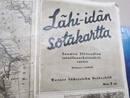 Lähi-idän sotakartta - Suomen Yleisradion sotatilannekatsauksia varten