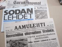 Vallattu Ranska 1940 - Sodan lehdet dokumentti 12 -juliste + lehti / lehdet, uustuotantoa / poster, reprint