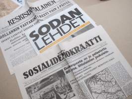 Pommitustuhoja 1940 - Sodan lehdet dokumentti 11 -juliste + lehti / lehdet, uustuotantoa / poster, reprint
