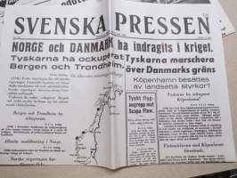 Englannin rikos 1940 - Sodan lehdet dokumentti 10 -juliste + lehti / lehdet, uustuotantoa / poster, reprint