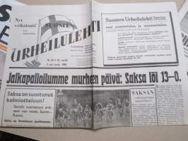 Suomi-Saksa maaottelu 1940 - Sodan lehdet dokumentti 14 -juliste + lehti / lehdet, uustuotantoa / poster, reprint