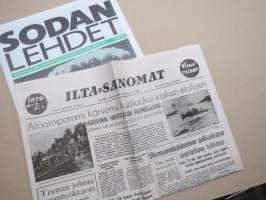 Yhdistyneiden kansakuntien ensimmäinen juliste 1945 - Sodan lehdet dokumentti 50 -juliste + lehti / lehdet, uustuotantoa / poster, reprint