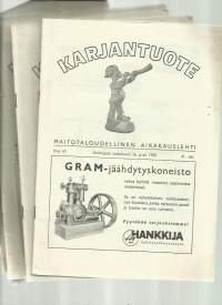 Karjantuote - Maitotaloudellinen aikakausilehti 1958 nr 2,3,5,6,9 ja 10 yht 6 lehteä