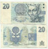 Tšekki 20 Korun 1994  seteli / Tšekin tasavalta (tšek. Česká republika) eli Tšekki (tšek. Česko), joskus myös Tšekinmaa, on sisämaavaltio Keski-Euroopassa.