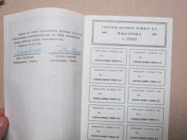 Lounais-Suomen Turkis Oy, Turku, 1 osake 1 000 mk, nr 477, 15.2.1944, G. Hasenson -osakekirja -share certificate