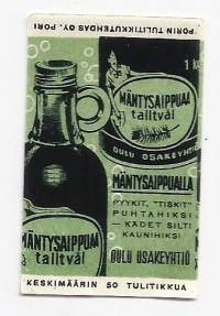 Mäntysaippua -  tulitikkuetiketti