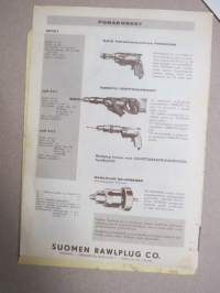 Rawl-seinätulpat -myyntiesite / sales brochrue