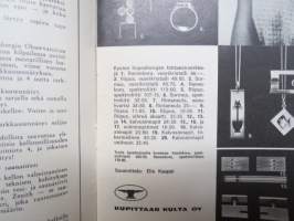 Kultaa - Hopeaa - Kelloja - Koruja - Hopeakeskus Oy / Kupittaan Kulta Oy / Valiokellot S. Korhonen / Westerback Oy -myyntiesite / tuoteluettelo