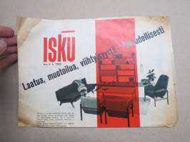 Isku 1962 nr 3 -Isku kalusteita -mainoslehti